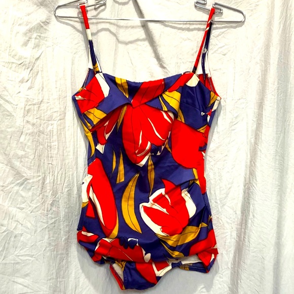 ELIZABETH STEWART california usa retro/vintage onepiece bathing suit sizeM? used - Picture 2 of 16